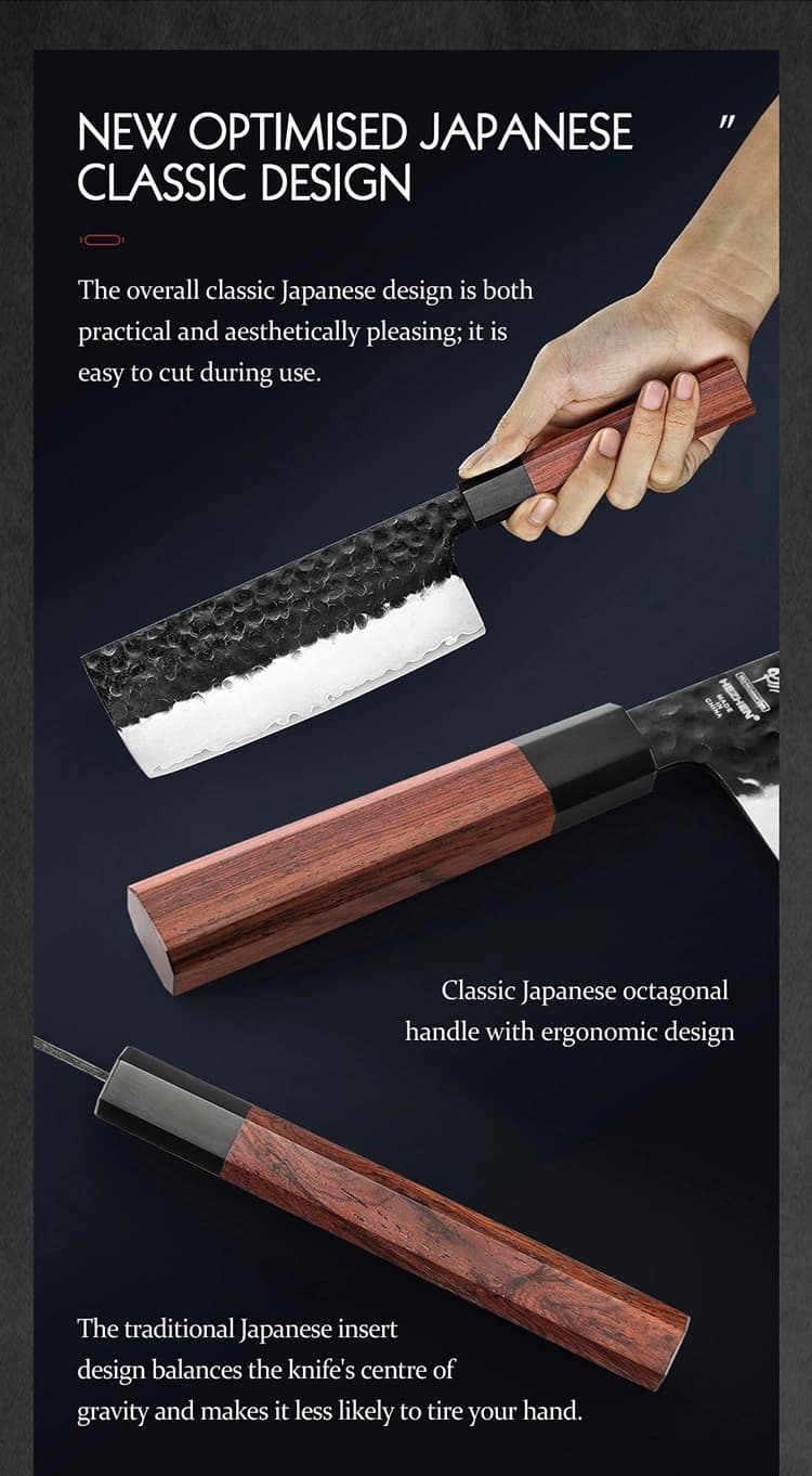 Retro-serien Hezhen 7" Nakiri-kniv PM8S-XC thumbnail 11