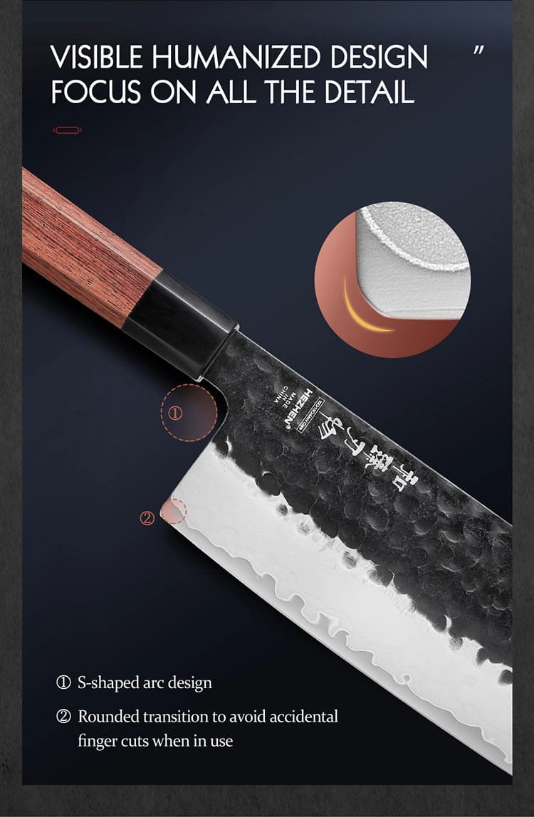 Retro-serien Hezhen 7" Nakiri-kniv PM8S-XC thumbnail 12