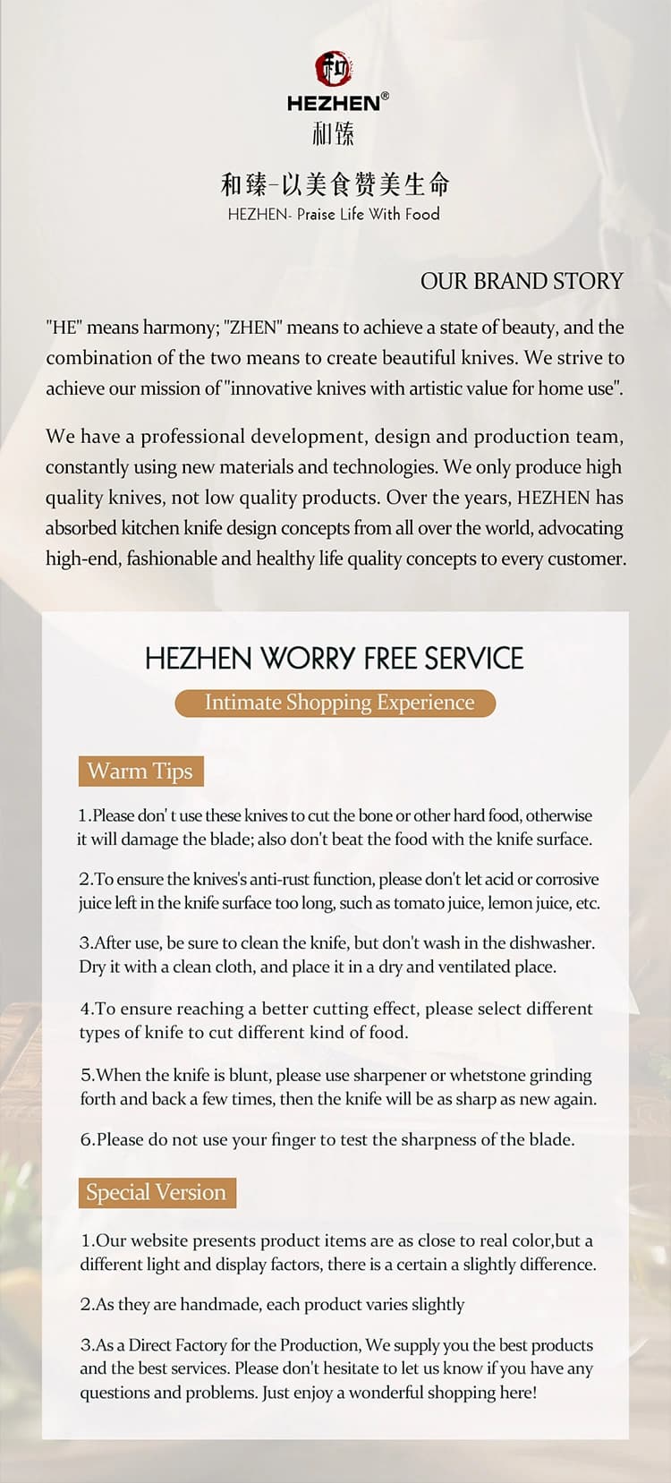 Supreme-serien sett med 6 kniver thumbnail 13