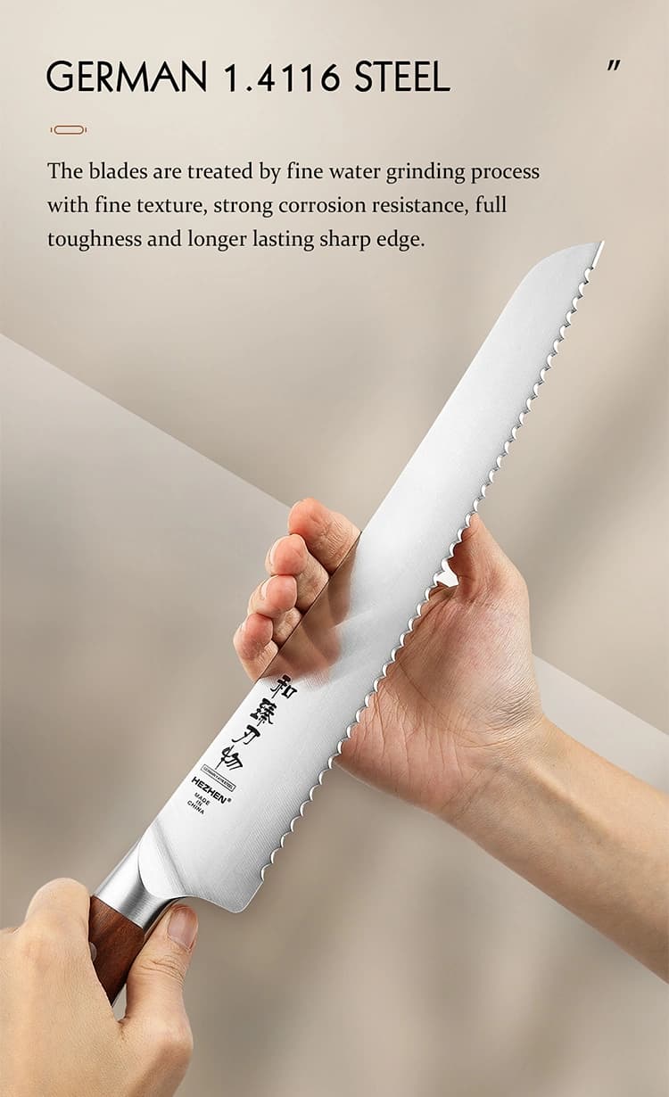 Supreme-serien Hezhen X02-10-MB BrødKniv thumbnail 10