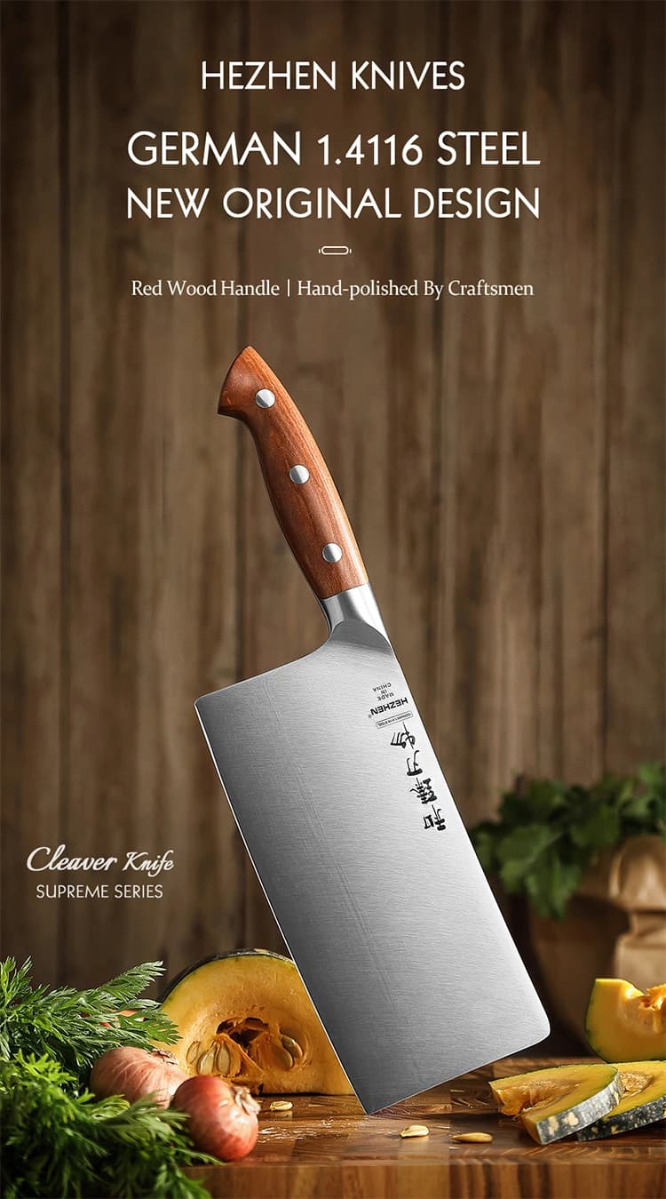 Supreme-serien Hezhen X02-DC – asiatisk Klever-kniv thumbnail 9