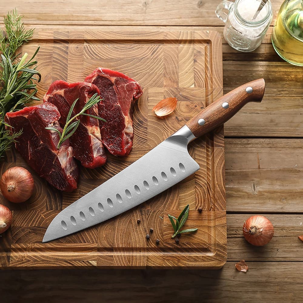 Supreme-serien 8"Granton edge chef knife thumbnail 3