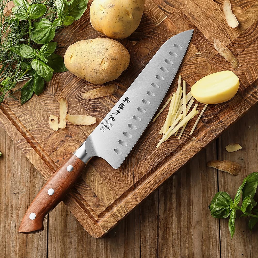 Supreme-serien 8"Granton edge chef knife thumbnail 4