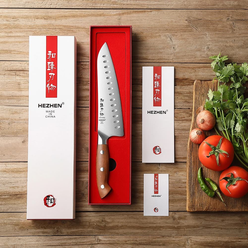 Supreme-serien 8"Granton edge chef knife thumbnail 5