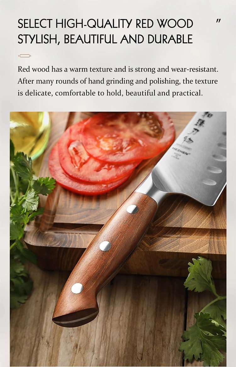 Supreme-serien 8"Granton edge chef knife thumbnail 11