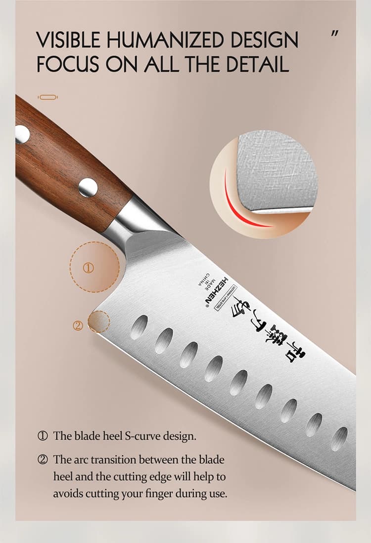 Supreme-serien 8"Granton edge chef knife thumbnail 13