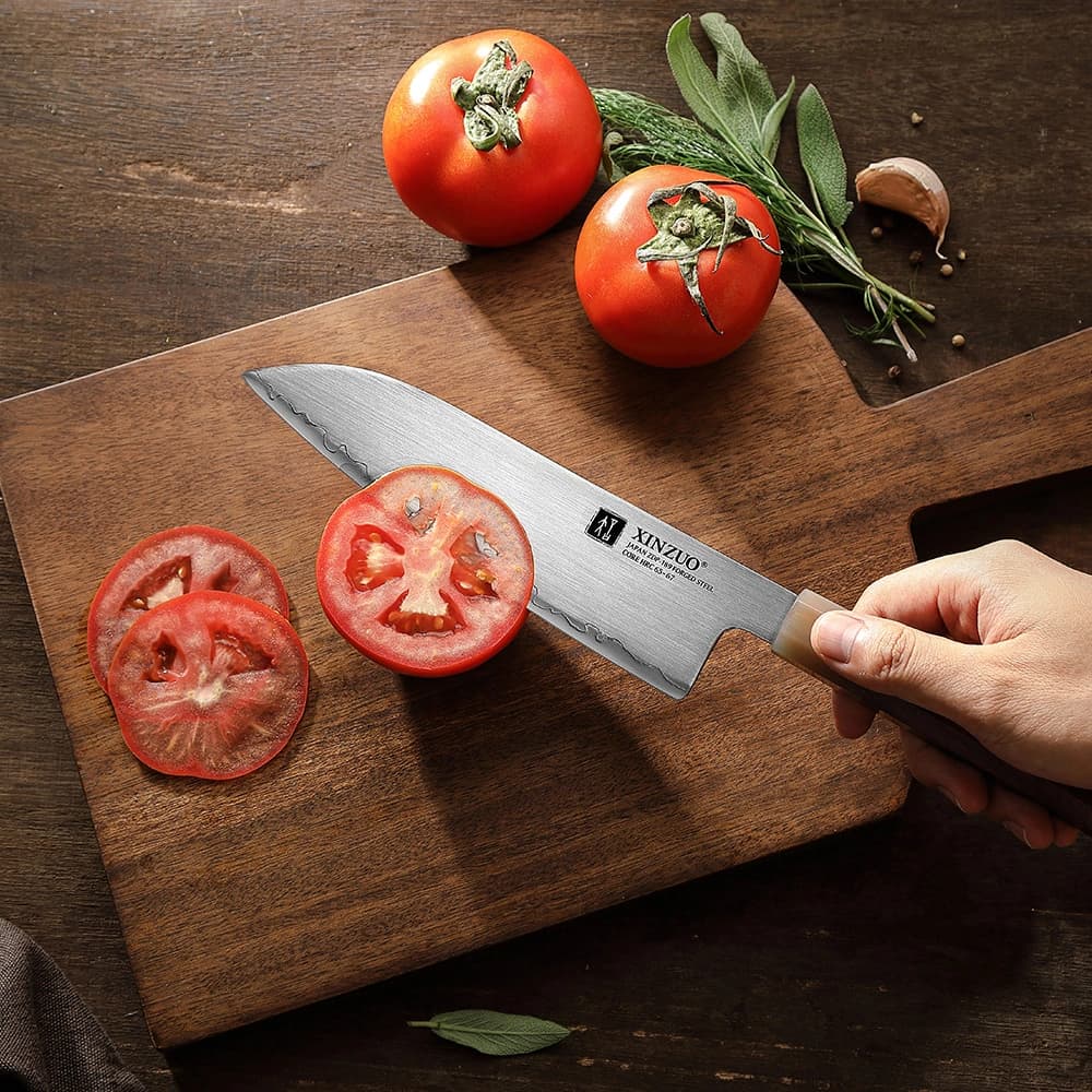   7'' santoku kniv X05Z Zhen-serien thumbnail 2