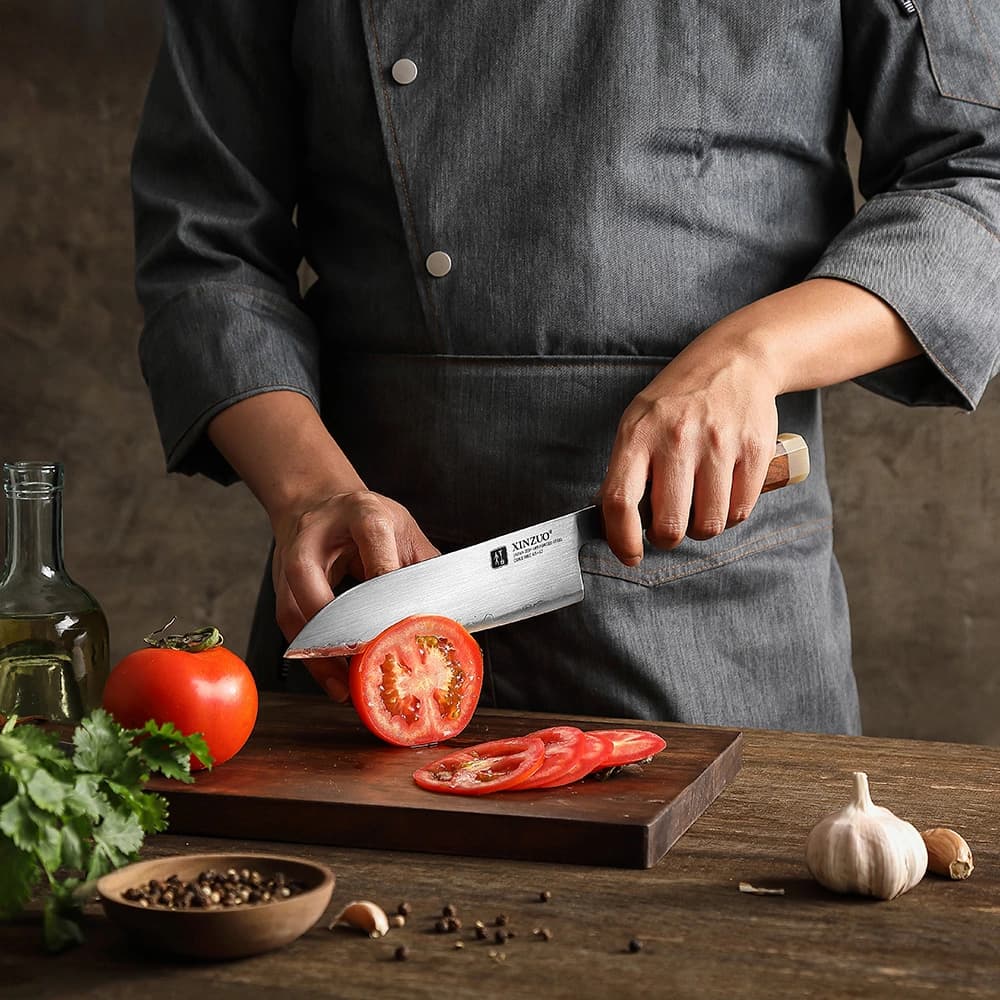   7'' santoku kniv X05Z Zhen-serien thumbnail 6