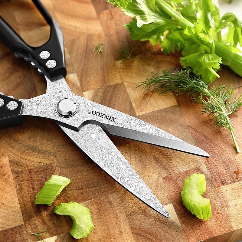 xinzuo Damascus kitchen scissors