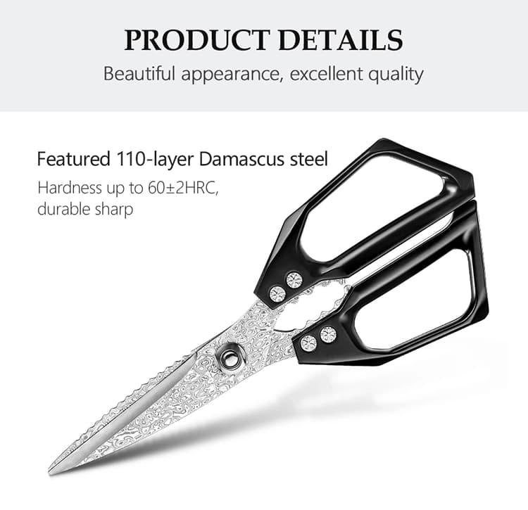 xinzuo Damascus kitchen scissors thumbnail 11