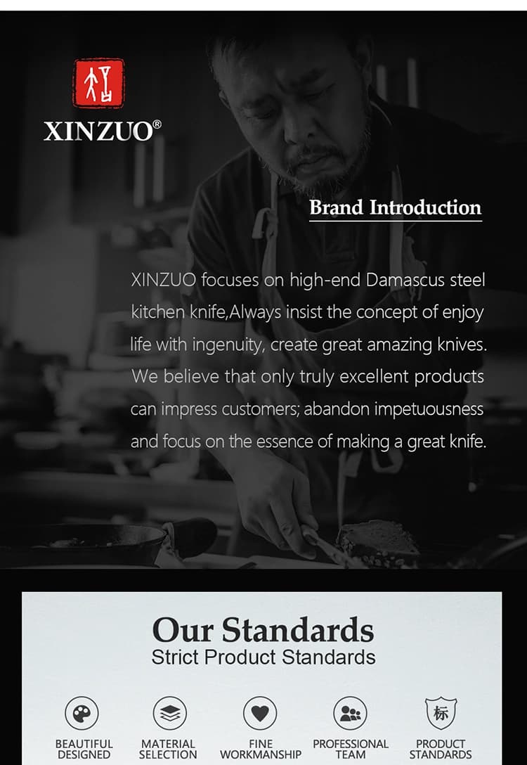 xinzuo Damascus kitchen scissors thumbnail 16