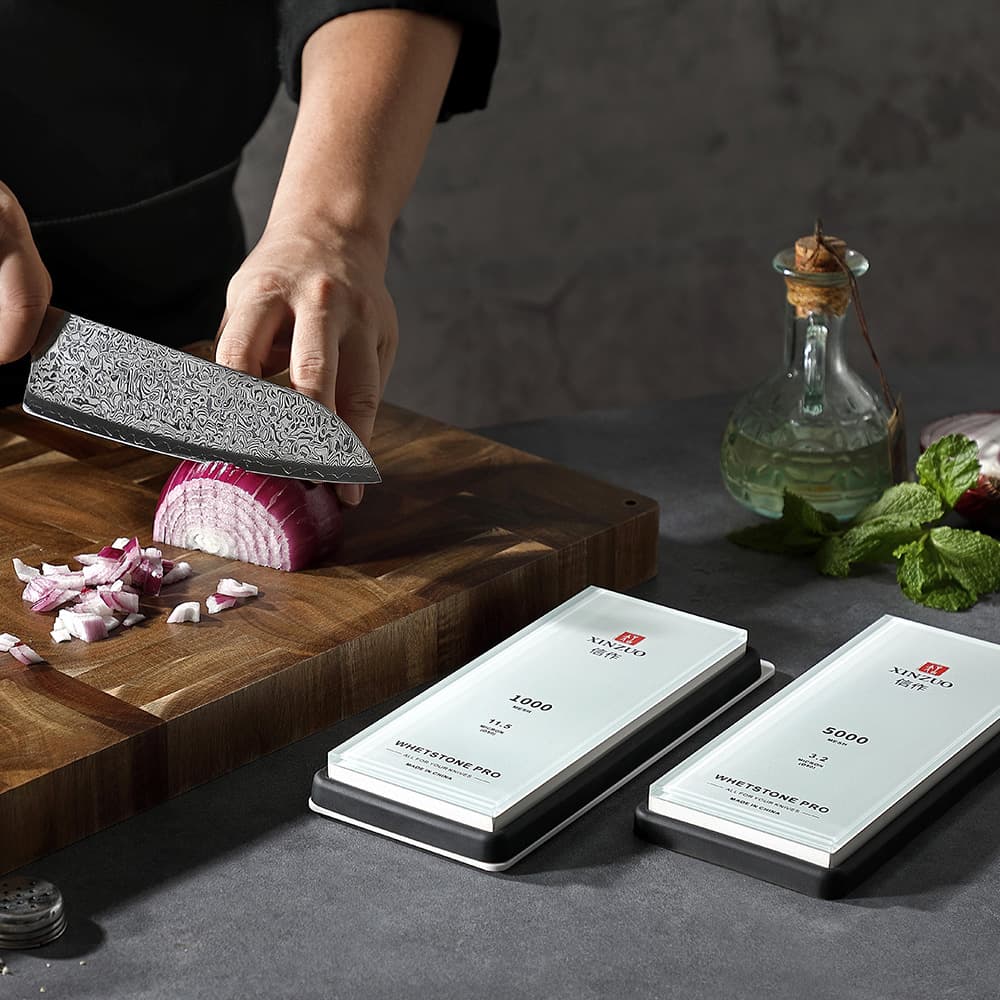 Glass våtslipestein 2 stk. 1000/5000 keramisk XZ-BL-MDS-1/5 thumbnail 3