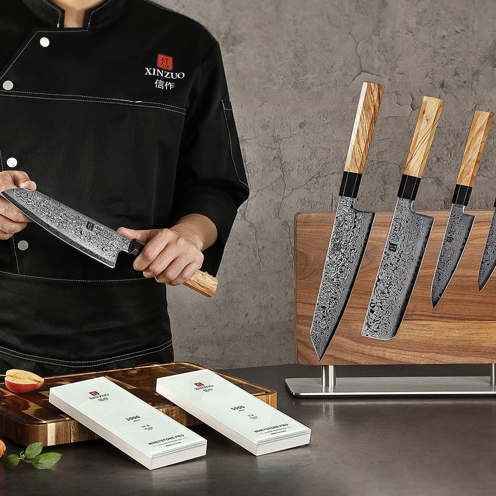 Glass våtslipestein 2 stk. 1000/5000 keramisk XZ-BL-MDS-1/5 thumbnail 7