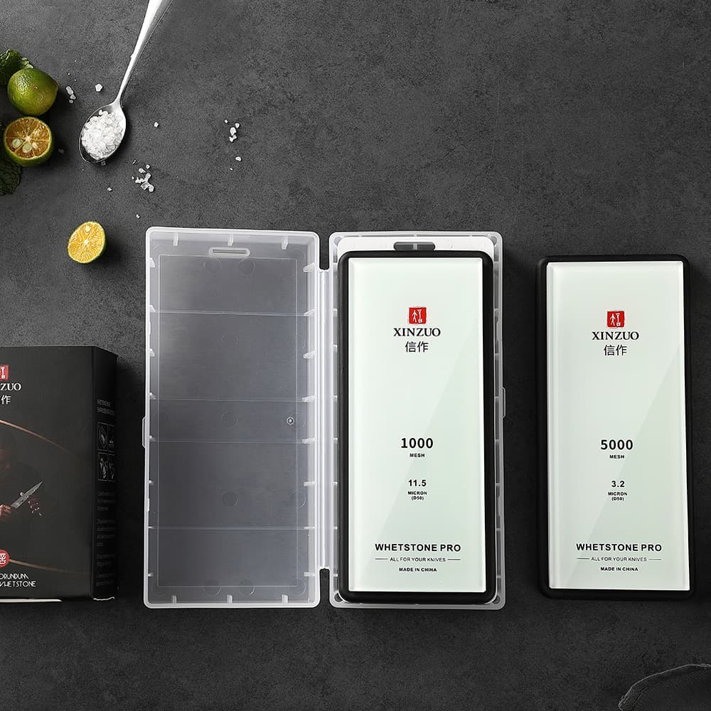 Glass våtslipestein 2 stk. 1000/5000 keramisk XZ-BL-MDS-1/5 thumbnail 5