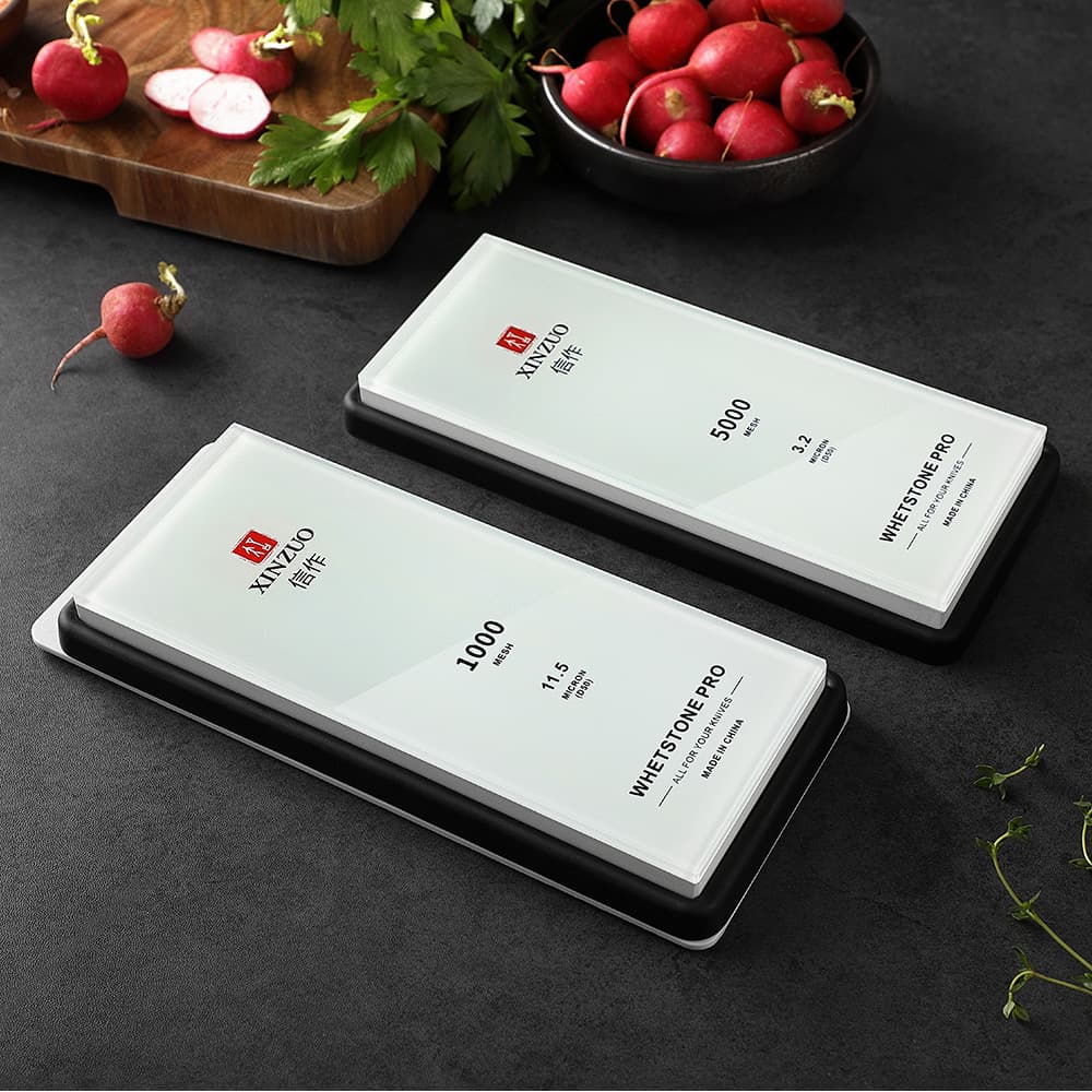 Glass våtslipestein 2 stk. 1000/5000 keramisk XZ-BL-MDS-1/5 thumbnail 2