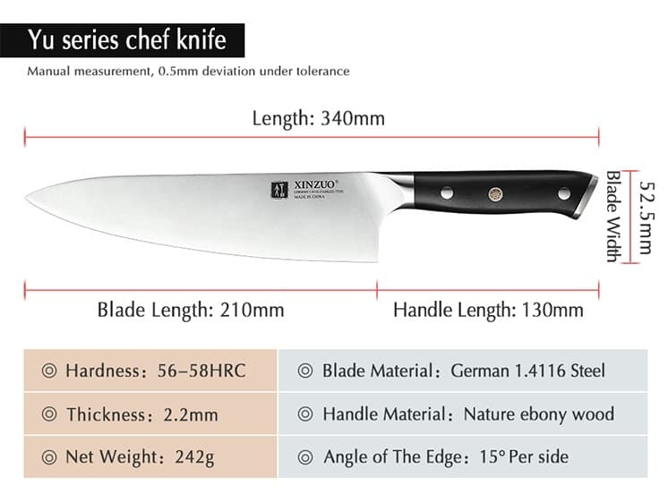 NYHET 8,5" Chef-kniv B13S-RS  Yu-serien thumbnail 10