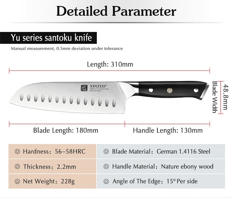 NYHET  7" Santoku B13-RS Yu-serien thumbnail 7