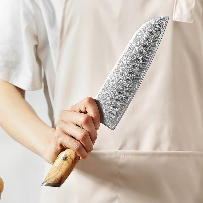 NYHET 7" Santoku-kniv B37-RS Lan-serien thumbnail 3