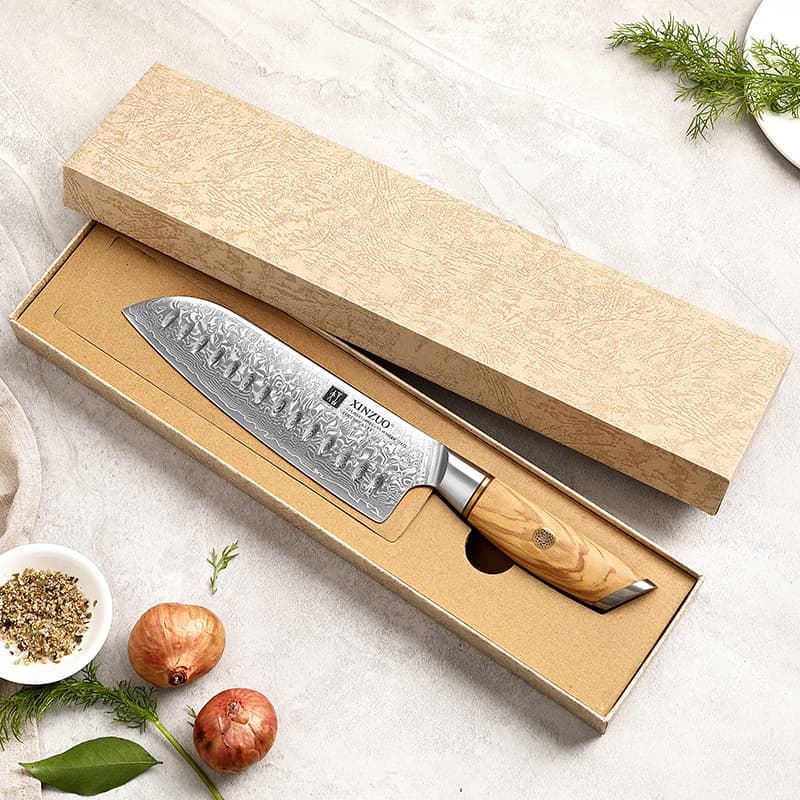 NYHET 7" Santoku-kniv B37-RS Lan-serien thumbnail 5
