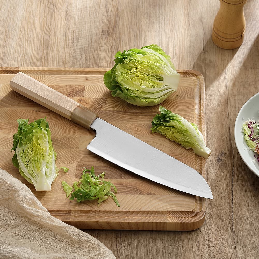 NYHET 7" Santoku-kniv PM8M-RS Zhen-serien (Blue 2 Komposittstål) thumbnail 4