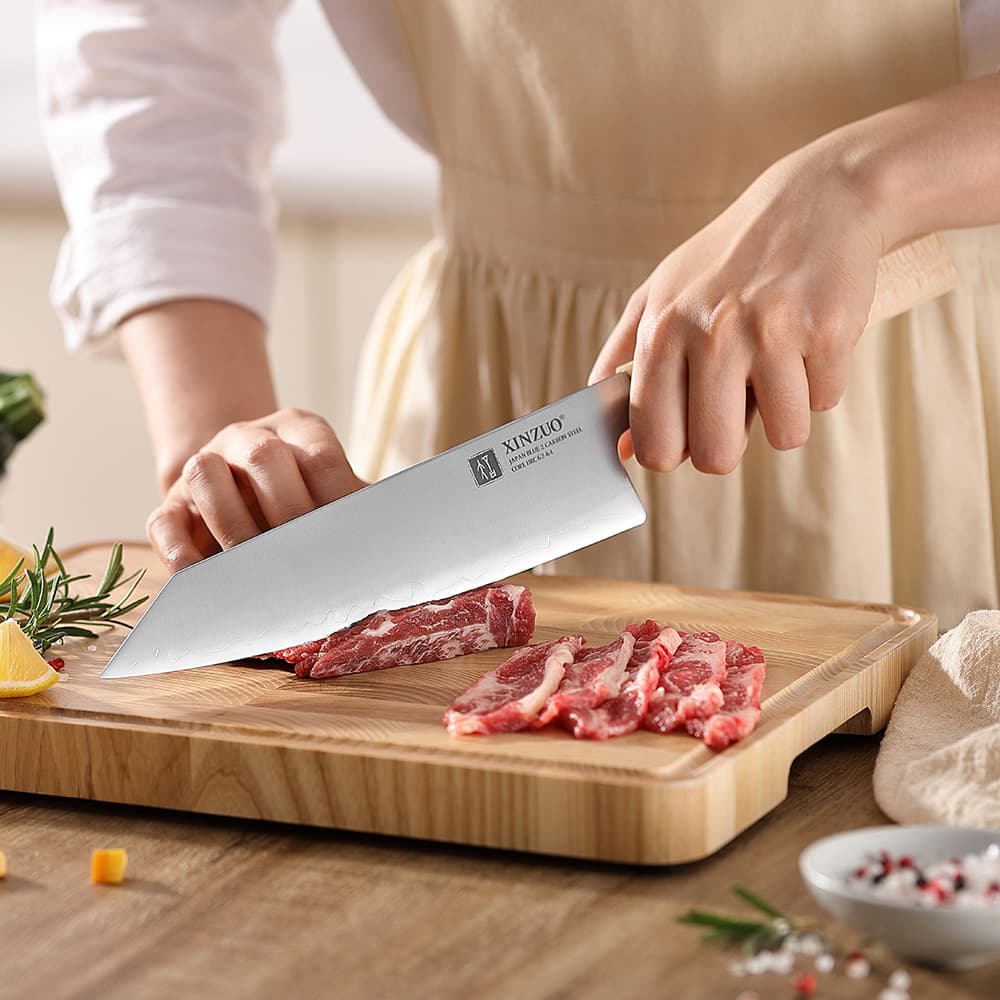 NYHET 8,5" Bunka-kniv Zhen-serien PM8M-QF ( Blue 2 Karbonstål) thumbnail 4