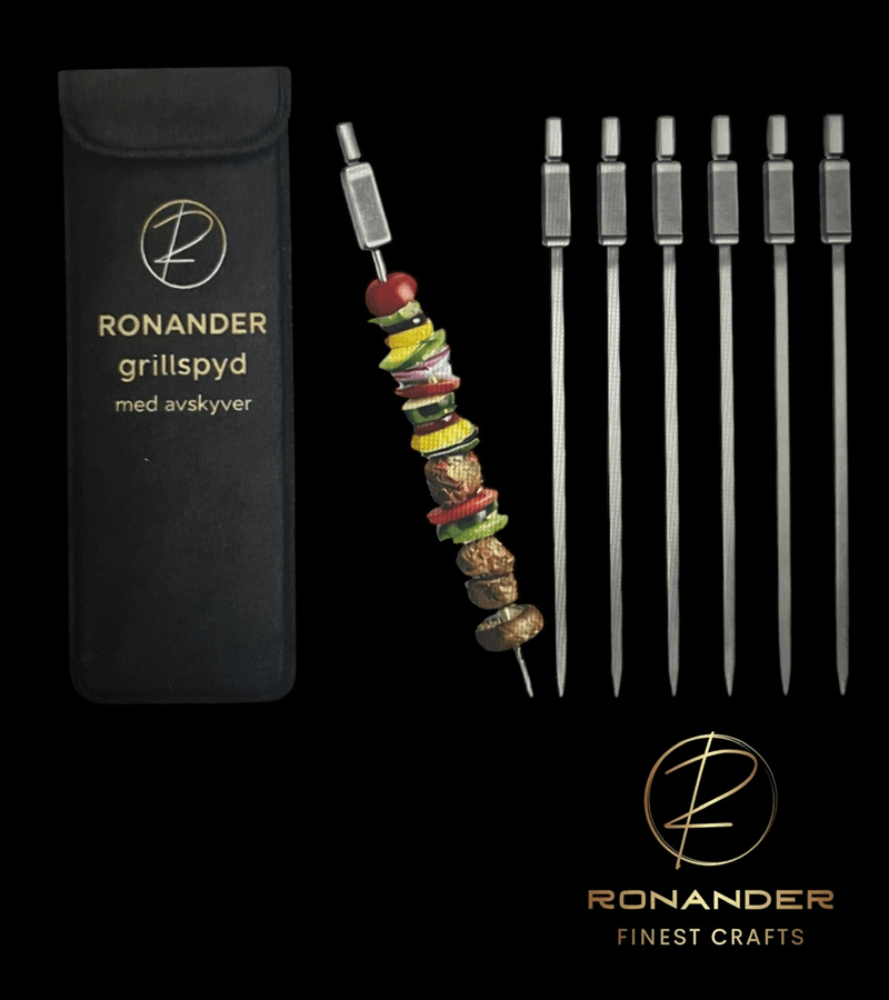 NYHET Ronander grillspyd i rustfritt stål  med avskyver (6 stk) thumbnail 3