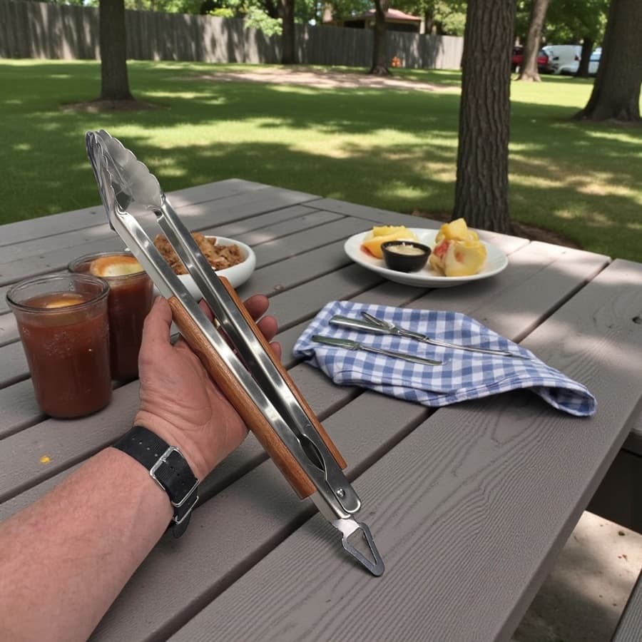 Ronander Premium grillsett i rustfritt stål og rosentre (3 deler) thumbnail 5