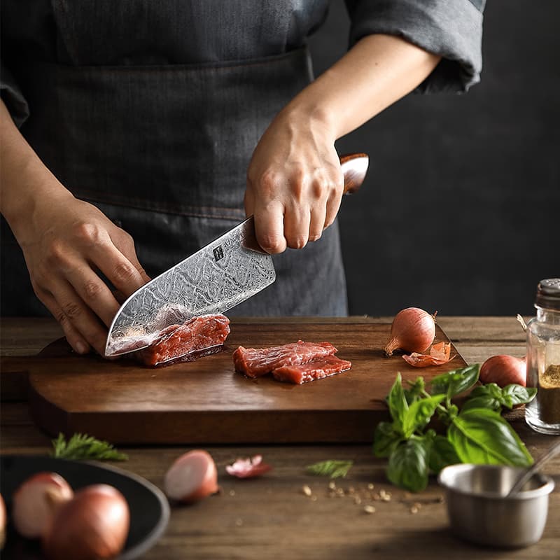 7" Santoku B46D-RS Jiang-serien (Før Kr2469,-) thumbnail 2