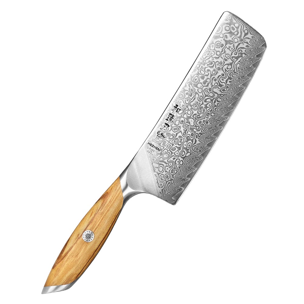 Nakiri-kniv 7,5" i 73 lag damaskusstålX01-XC -Flagship serien thumbnail 6
