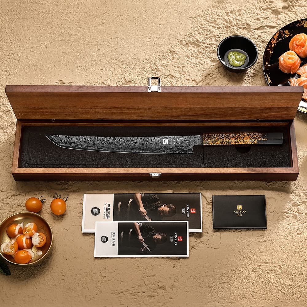 Sakimaru-kniv - 10" XZ14-CP - Zhen-serien - Bilde 7